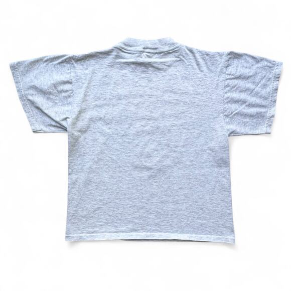 Vintage Mighty Ducks Anaheim Logo 7 Gray T Shirt Baby Tee Yth XL Hockey NHL 90s - Picture 7 of 10